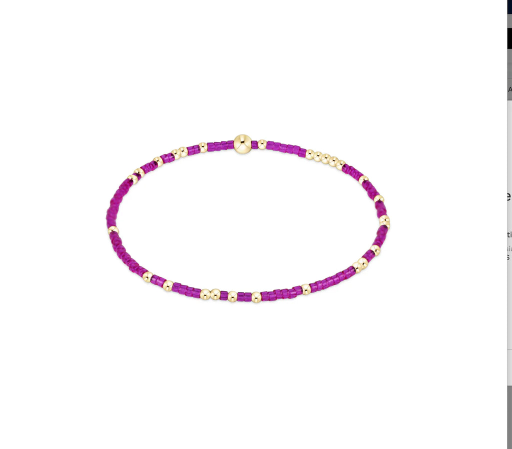 egirl Hope Unwritten Bracelet - Back to the Fuchsia - be you. Small Gold Disc main image 0