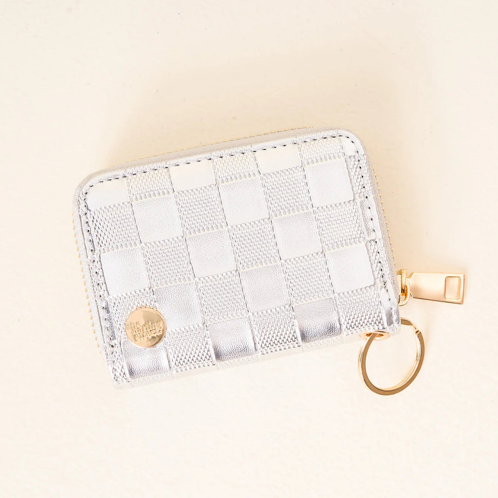 Zip Around Wallet - Metallic Silver – Bella Chic Home and Gift