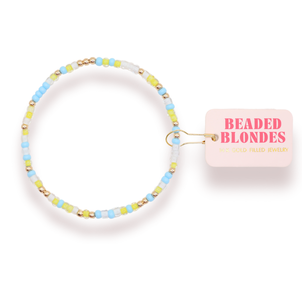 Tri Delta Sprinkle Bracelet: Petite 6.25 inch