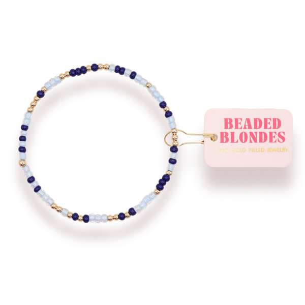 Kappa Kappa Gamma Sprinkle Bracelet: Petite 6.25 inch