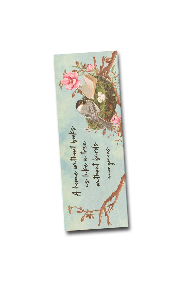 A Home Without Books is Like a Tree Without Birds Artist Designed Bookmark