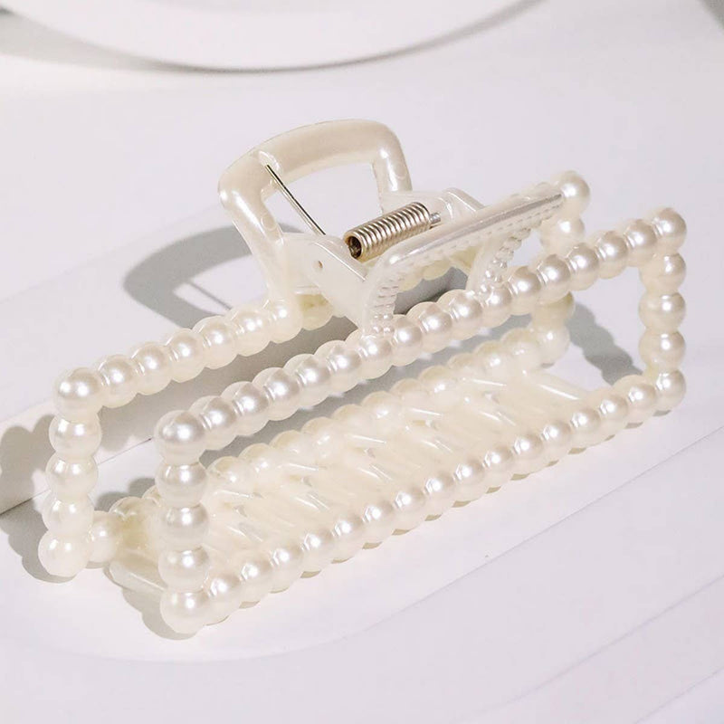 Chic Pearl Heart Claw Clip – Minimalist Hair Grip_CWAHA5650: TYPE5 / (OS) 1