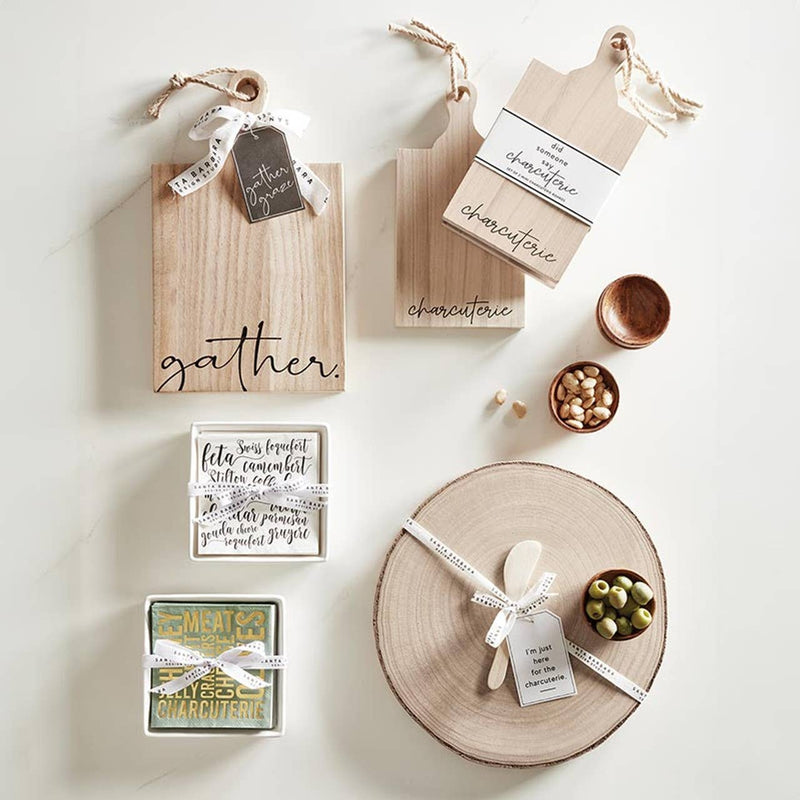 Charcuterie Ceramic Napkin Tray + Napkins