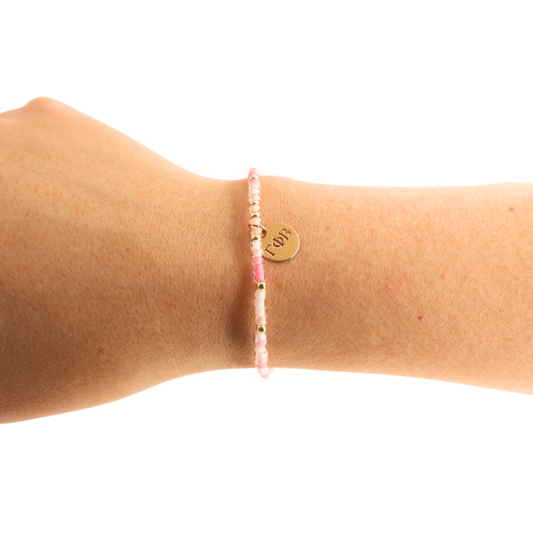 Gamma Phi Beta Sprinkle Charm Bracelet: Petite 6.25 inch