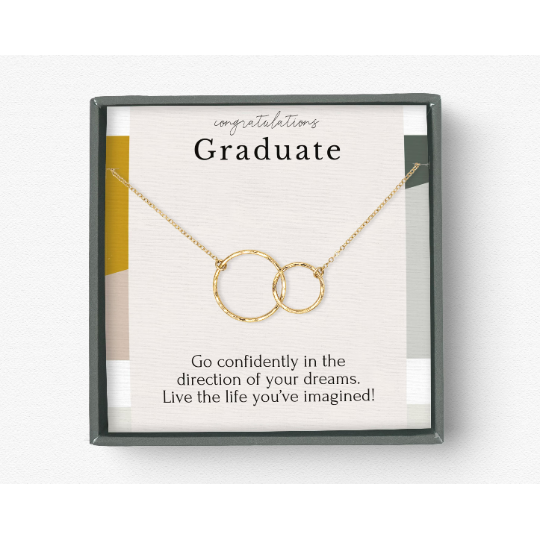 Graduation Necklace 14k Gold Vermeil