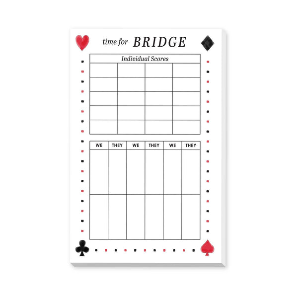 BRIDGE SCORE LARGE NOTEPAD