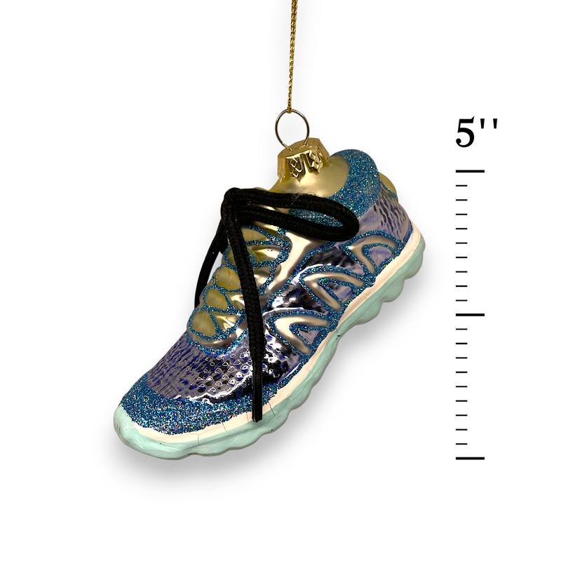 Running Shoe Christmas Ornament – Glass Holiday Decoration