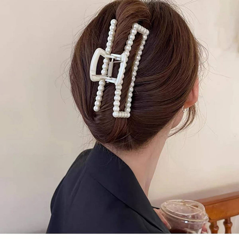 Chic Pearl Heart Claw Clip – Minimalist Hair Grip_CWAHA5650: TYPE5 / (OS) 1