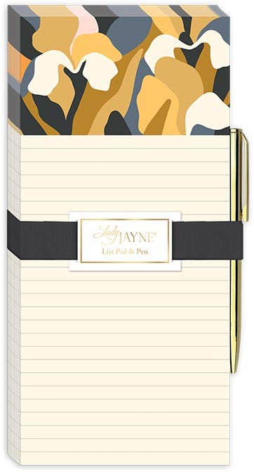 Magnetic List Pad With Pen Bloomscape Iris