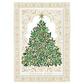 Traditional Tree Boxed Card 10 ct