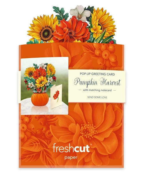 Mini Pumpkin Harvest Pop Up Greeting Card