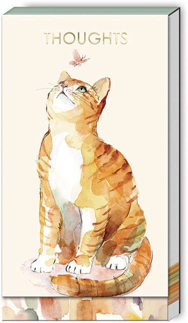 Punch Studio Long Fold Over Notepads -GINGER CAT
