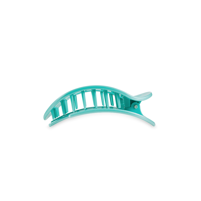 Round Flat Hair Clip | Small | Totally Turquoise