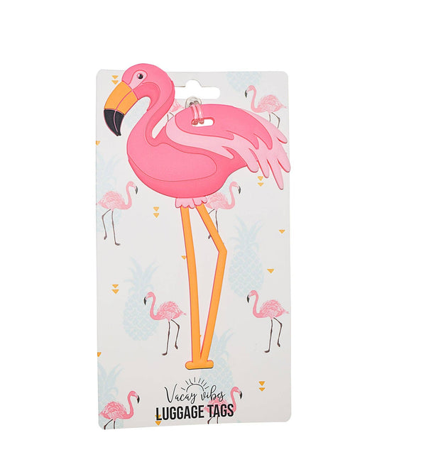 Flamingo Silicone Luggage Tag