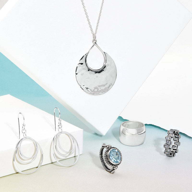 Silpada 'Orbital Circle' Earrings in Sterling Silver: 1 3/16