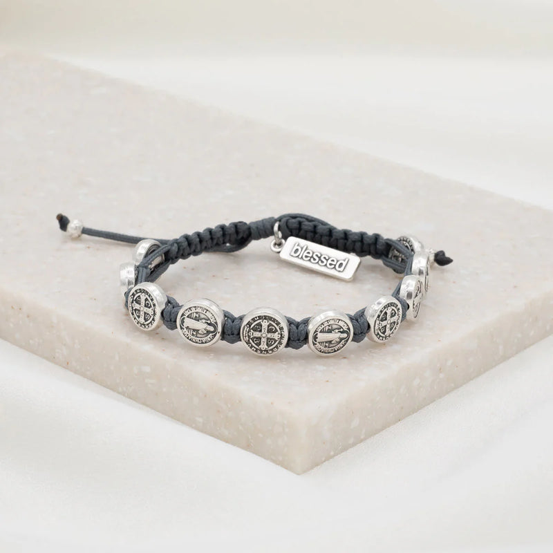 Benedictine Blessing Bracelet - Silver Medals