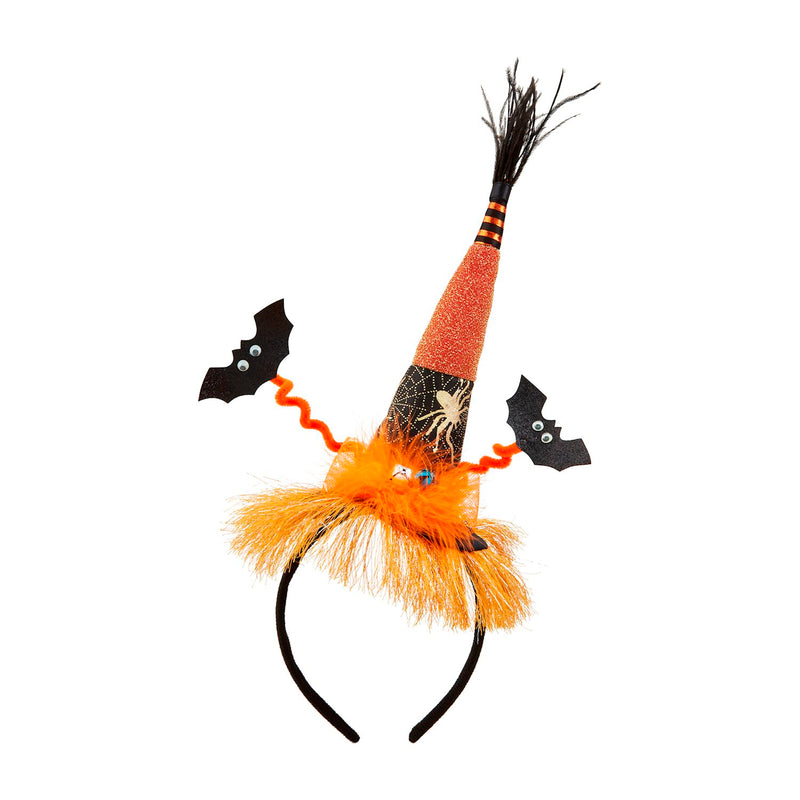 Witch Hat with Bats Light Up Headband