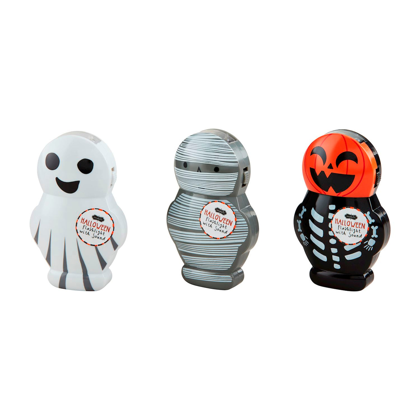 Authentic Set of 2 Halloween Flashlight with sounds