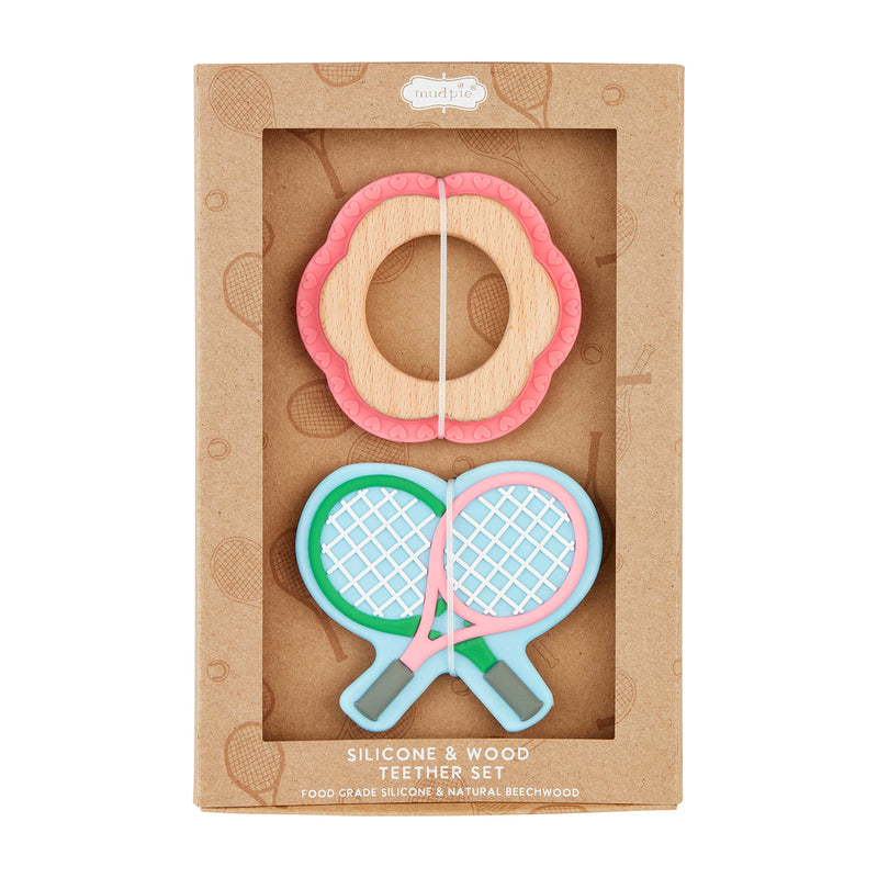 Tennis & Flower Teether Set