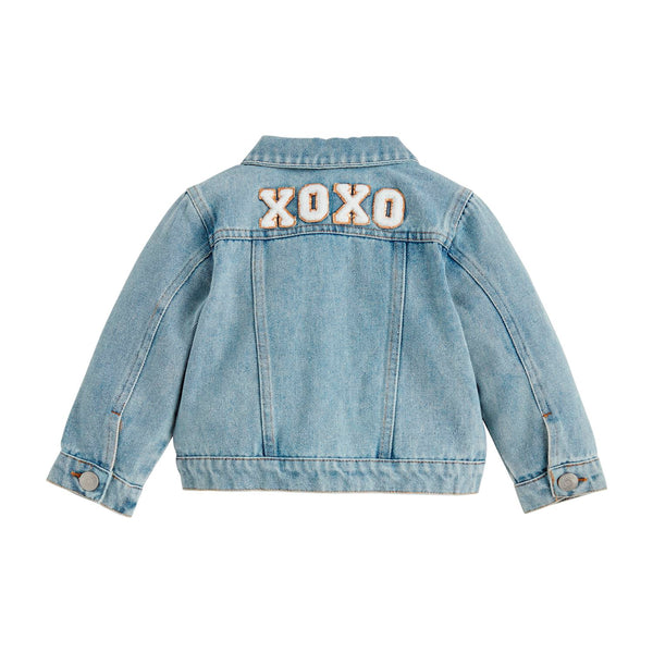 Girls Denim Patch Jacket