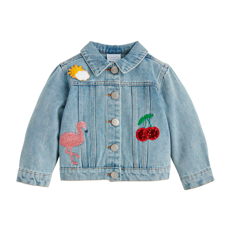 Girls Denim Patch Jacket