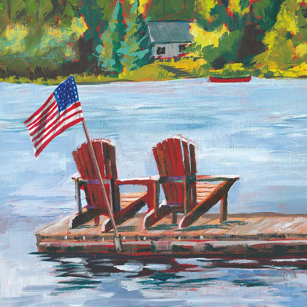 Lakeside Americana Beverage Napkins