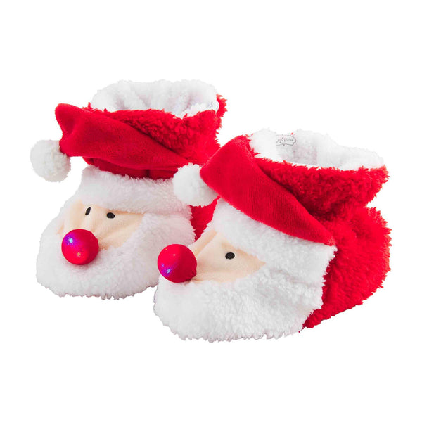 Light Up Santa Holiday Slippers