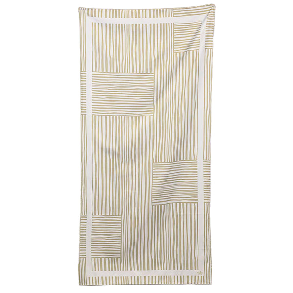 Fiji Stripe Beach Towel Shell/White