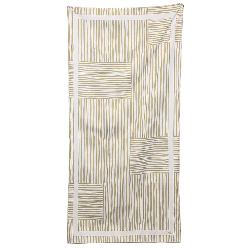 Fiji Stripe Beach Towel Shell/White