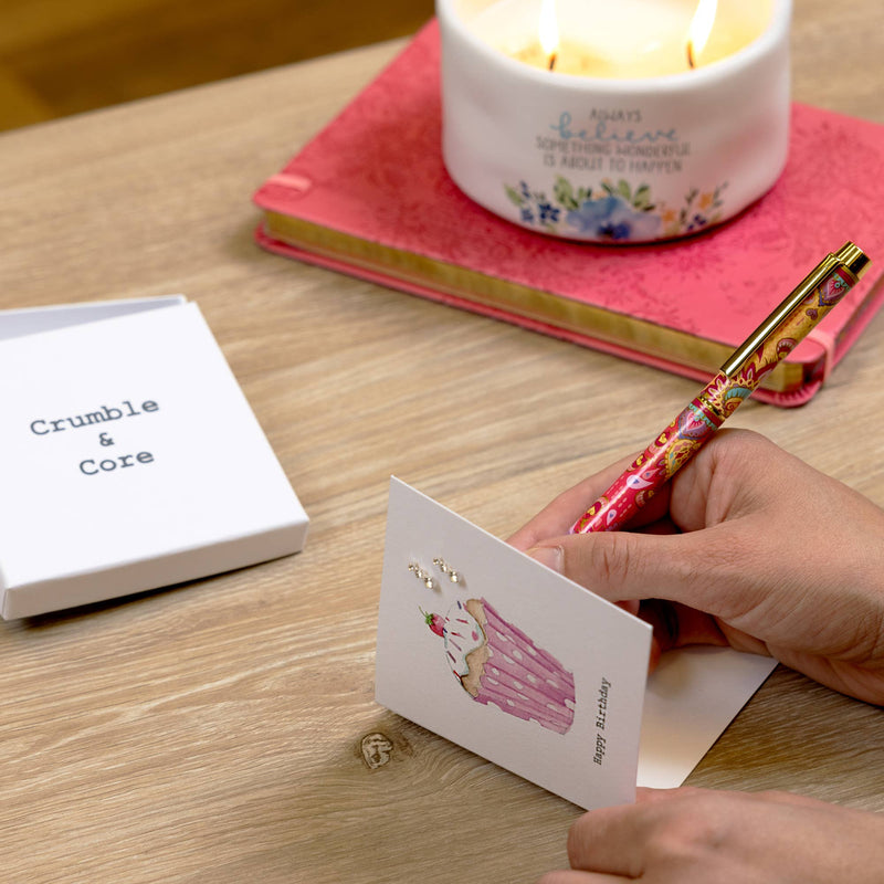 Cupcake - 10mm Sterling Silver Cubic Zirconia Drop Earrings