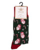 Men's Candy Cane Socks - Dark Green