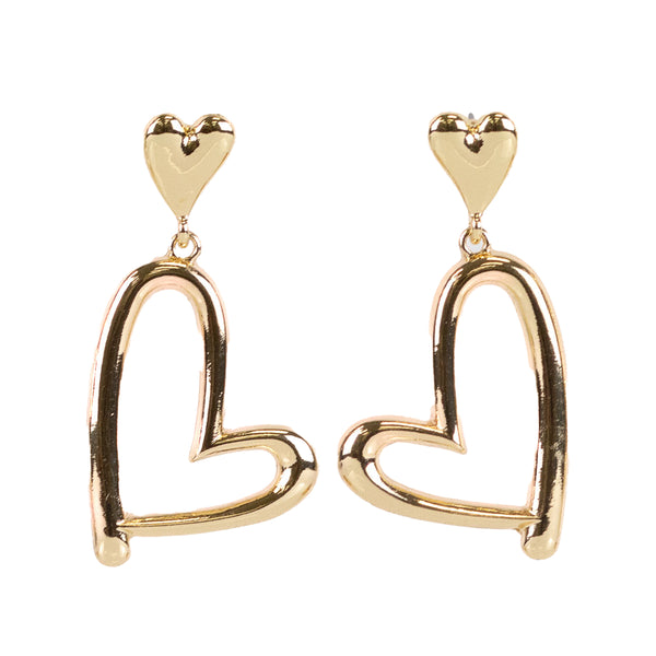 Sweetheart Earrings Gold