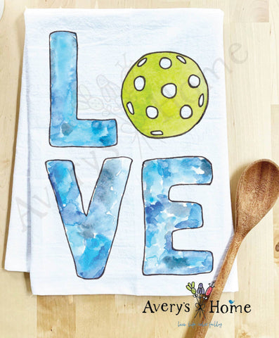 Love - Pickleball Sports Kitchen Towel - Thumbnail 2