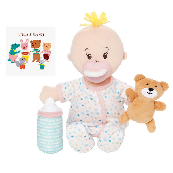 Love Stella Peach Sleepy Time Set Peach Doll with Blonde Tuft