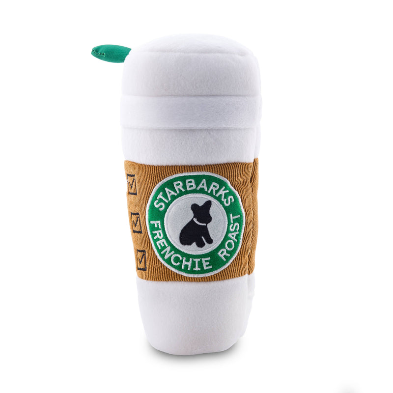 Starbarks Coffee Cup W/ Lid Squeaker Dog Toy: Small / Mini