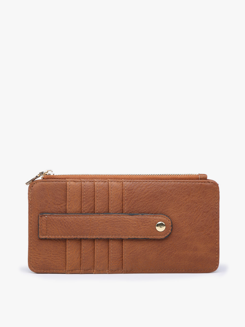 Brown Saige Slim Card Holder Wallet