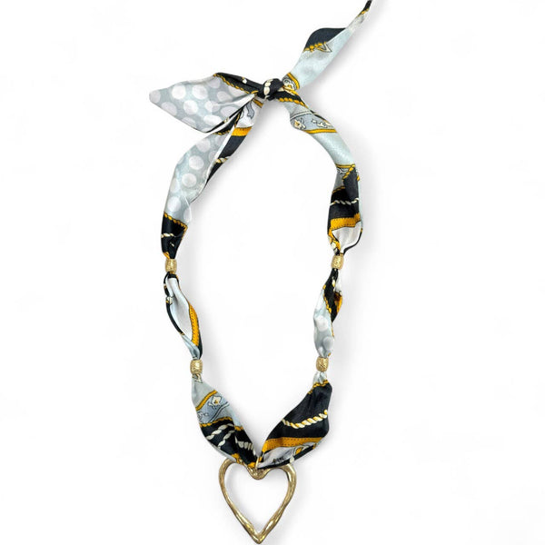 Pendant Scarf Necklaces: #12