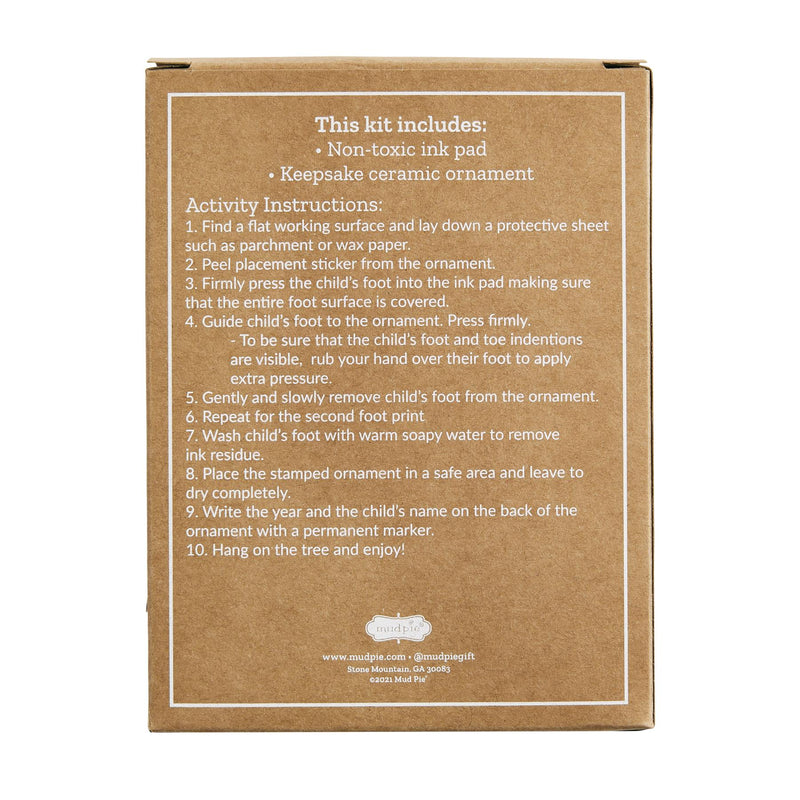 Mistletoes Foot Print Ornament Kit