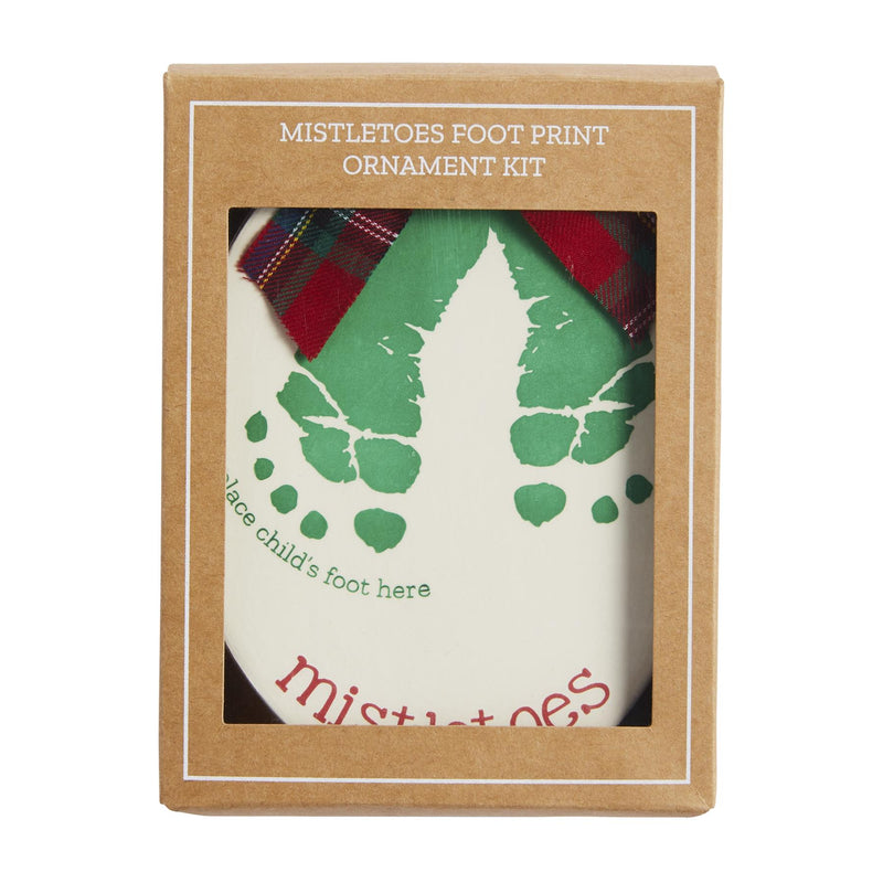 Mistletoes Foot Print Ornament Kit