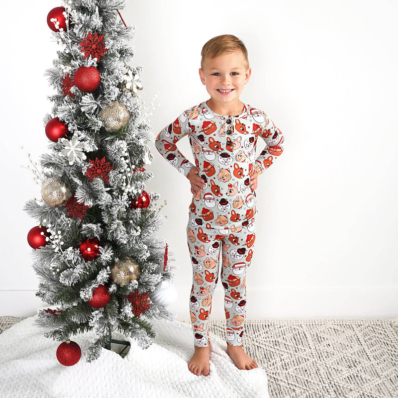 Rudolph Two Piece Bamboo Christmas Pajamas Classic Movie