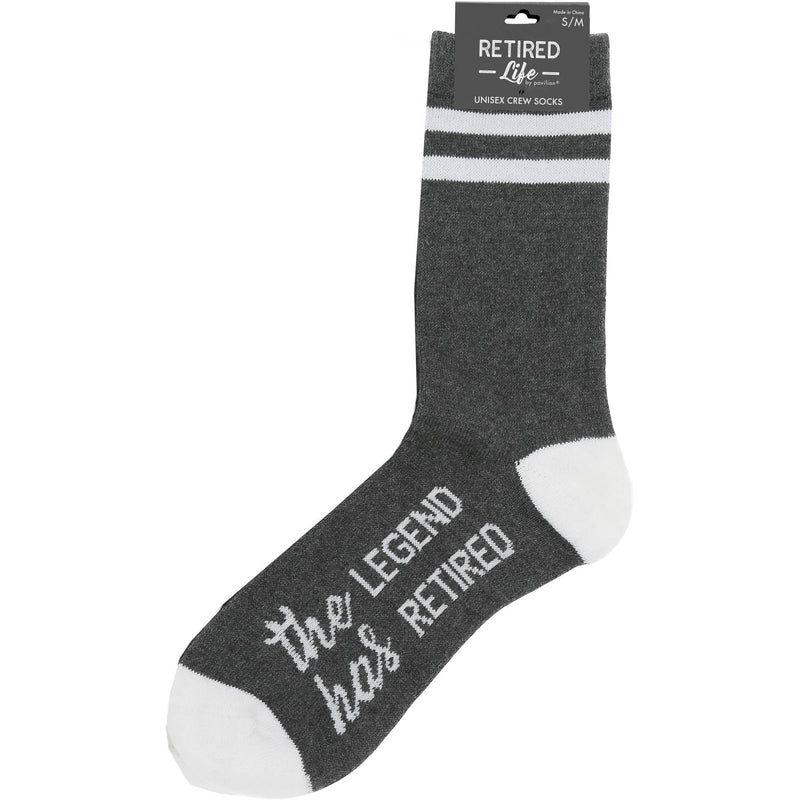 The Legend - M/L Crew Socks: S/M