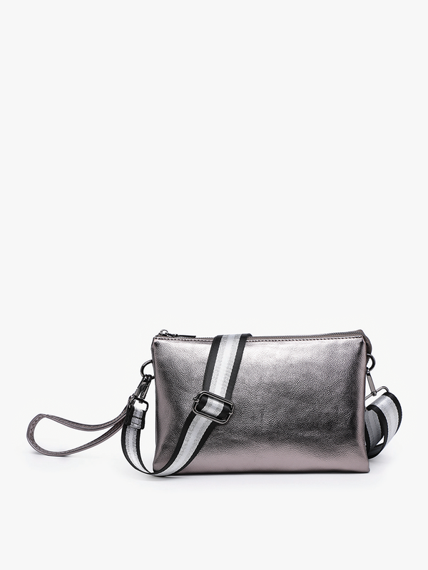 Izzy Crossbody w/ Guitar Strap: Gunmetal