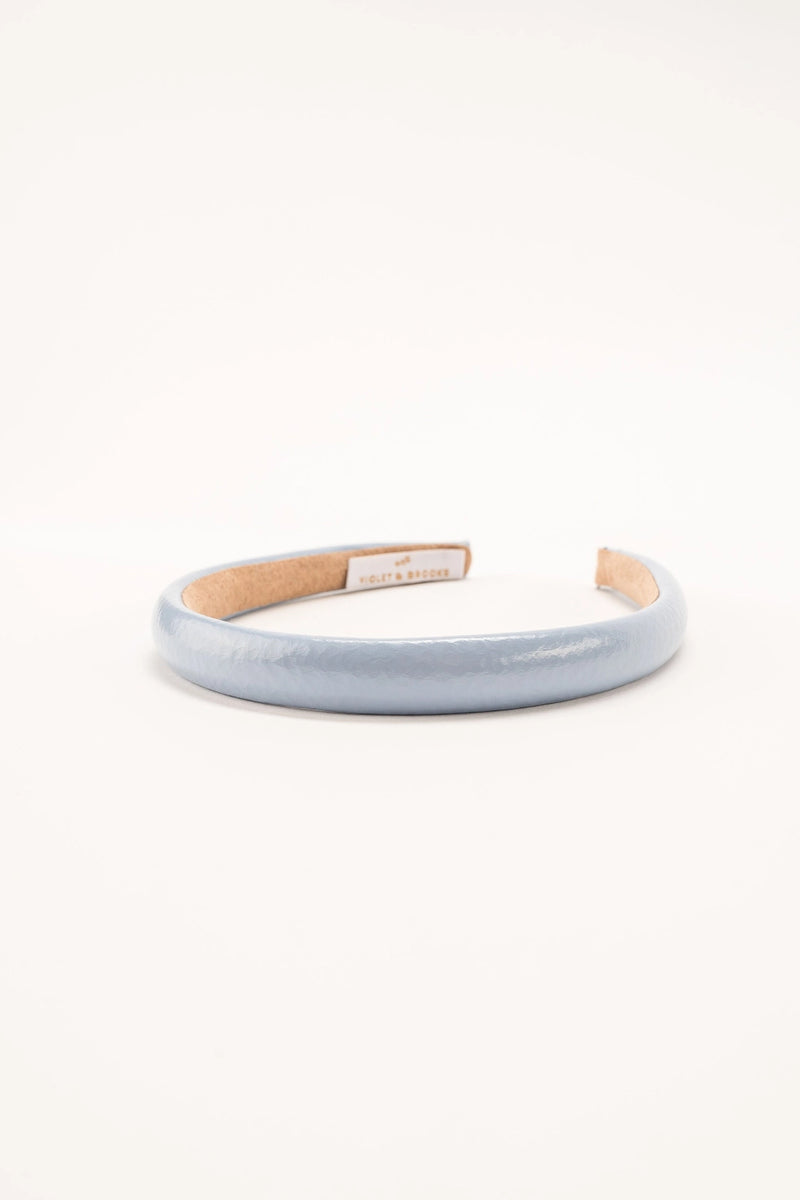 Paige Mini Puff Headband - Blue