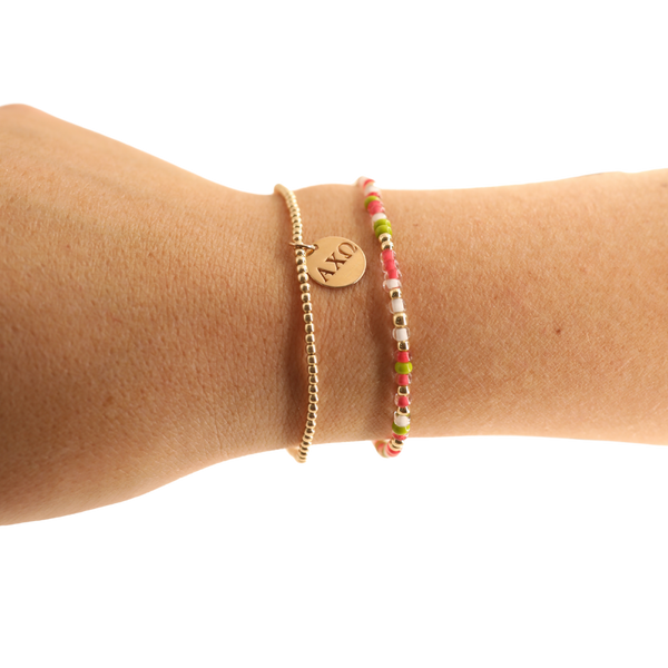 Alpha Chi Omega Charm Bracelet: Petite 6.25 inch