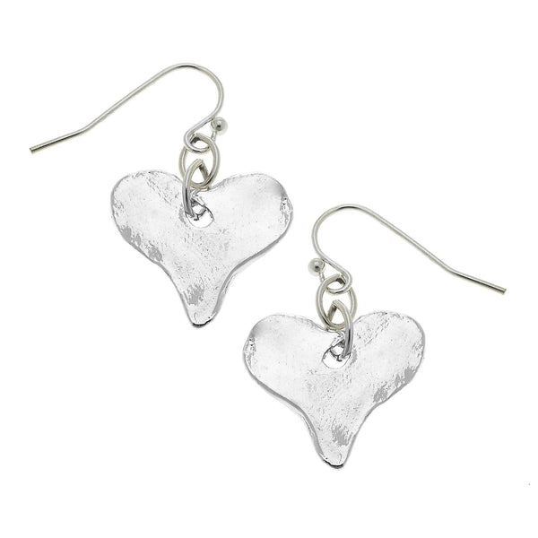 Silver Heart Earrings