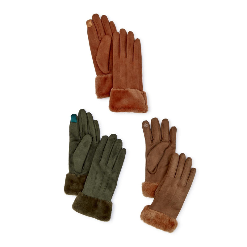 Vegan Suede Gloves