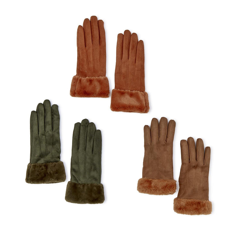 Vegan Suede Gloves