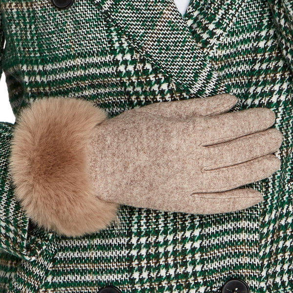 Faux Fur Cuff Gloves