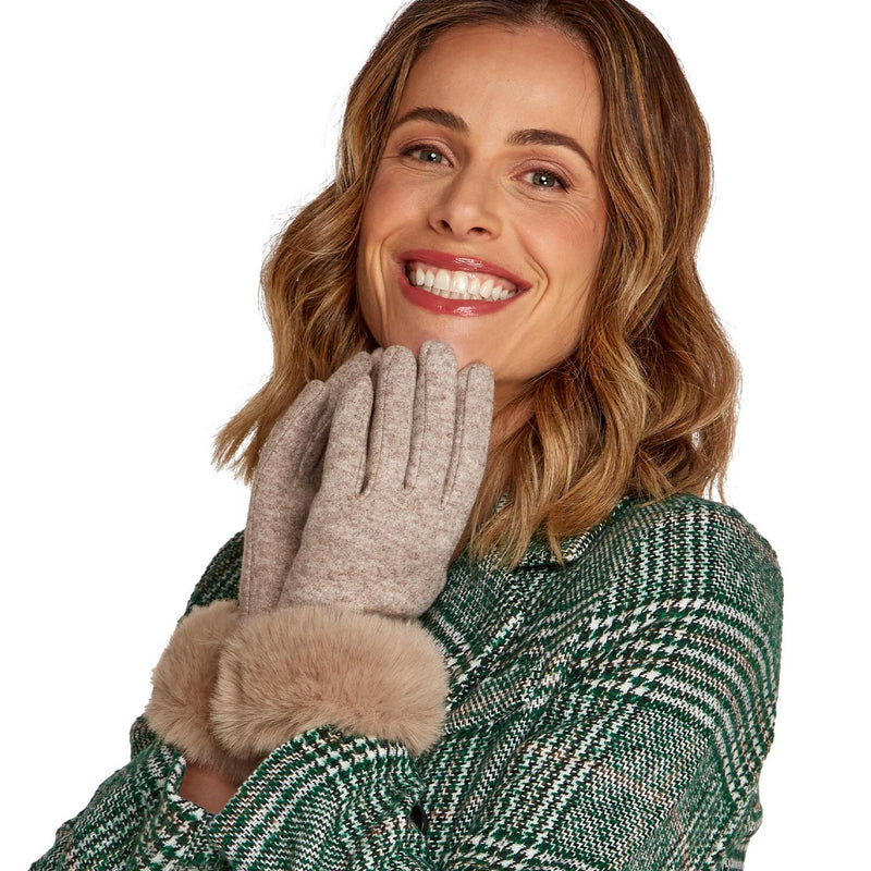 Faux Fur Cuff Gloves
