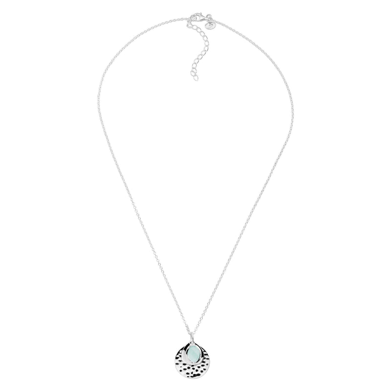 Silpada 'Entranced' Chalcedony Pendant Necklace in Silver